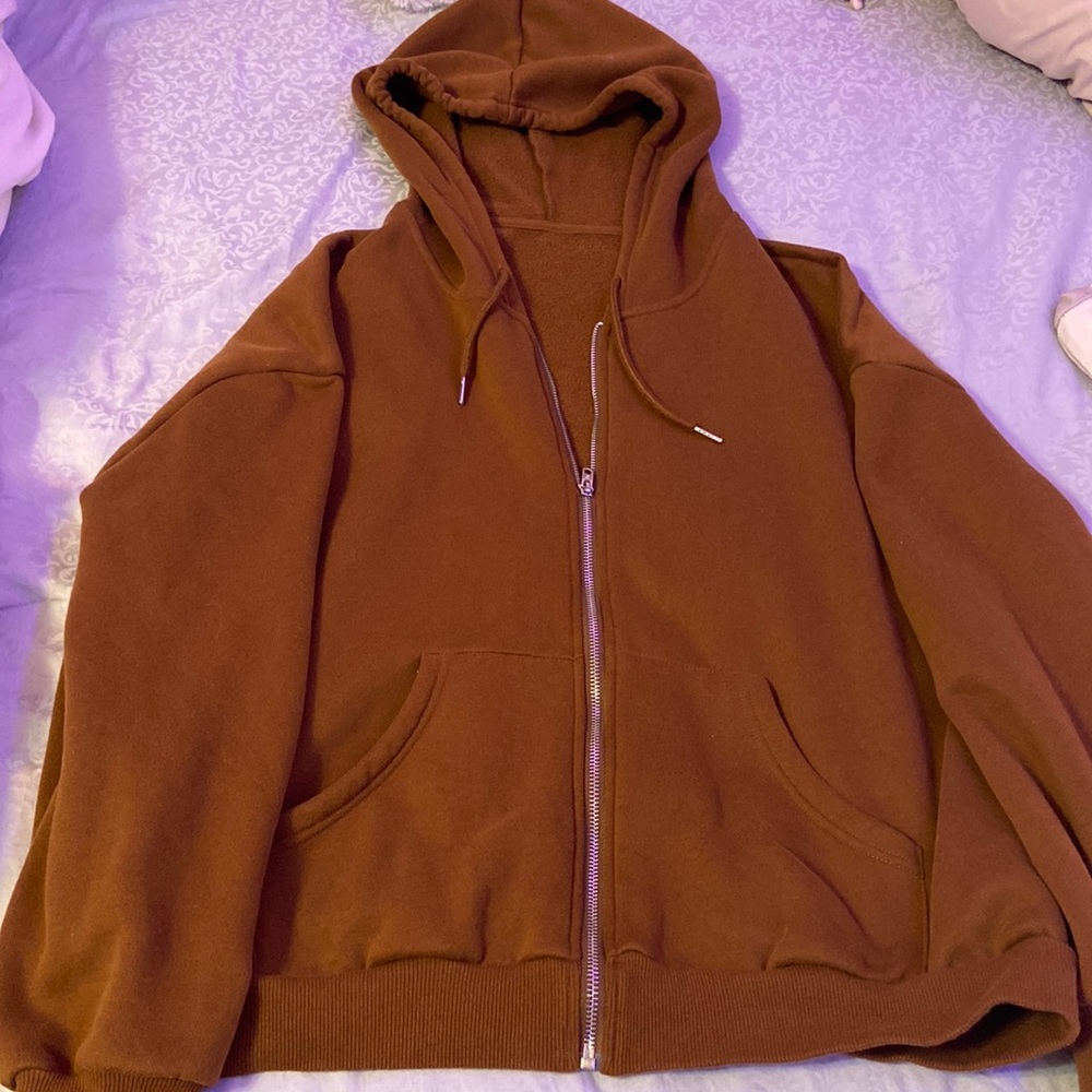BRAND NEW BROWN OVERSIZED JACKET